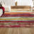 Lasley Contemporary POP Modern Abstract Vintage Cream/Pink Rug-106286943