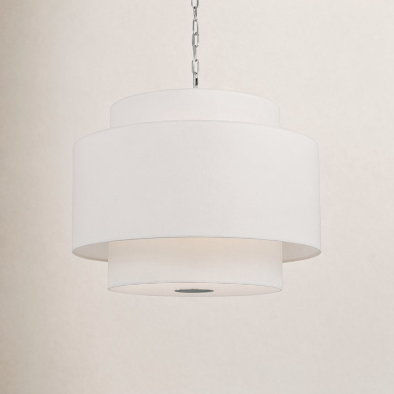Tanyel 3-Light Chandelier, Polished Nickel