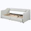 Linen Upholstered Daybed with Two Drawers-901699266