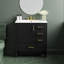 Meuble-lavabo 30 po avec lavabo en céramique - Porte à fermeture douce et 3 tiroirs-1415398272