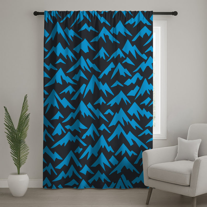 Rideaux de fenêtre Blue, 50" x 92" - 1 Panel, Blockout