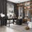 Makeup Vanity Table With Extendable Side Cabinet