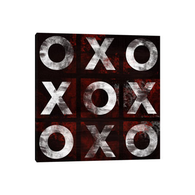 X's And O's - Wrapped Canvas Print