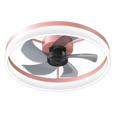 Ventilateurs de plafond avec lumières à DEL à intensité variable, installation encastrée de ventilateurs de plafond modernes et minces