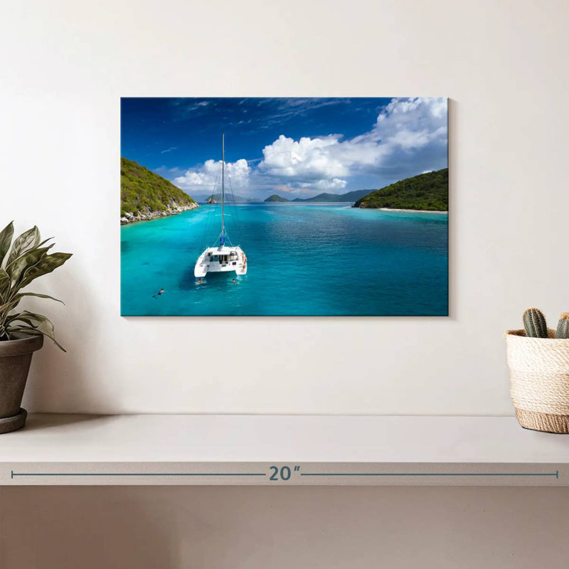 Mehar Lovango Cay Catamaran, 8" H x 12" W