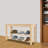 3-Tier Wooden Shoe Storage Bench