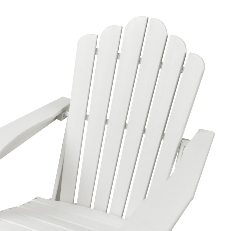 Chaise Adirondack en plastique Byrge, Blanc