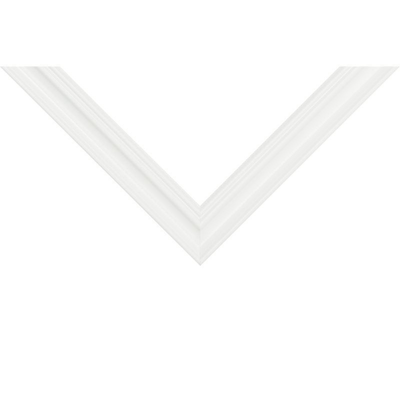 Cadre photo Zavala, 11 po x 14 po emmêlé à 8 po x 10 po, Blanc