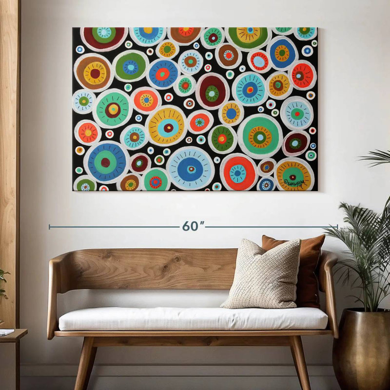 Avery Round Blooms, 34" H x 51" W