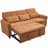 Tula Reversible Recliner Sofa with Pull-Out Bed & Adjustable Backrest-1610259310