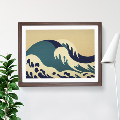 Abstract Japanese Wave Vol.2 - Framed Print