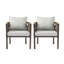 Chaises longues pour patio avec corde et coussins tissés Wesson