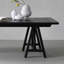 Bureau d'ordinateur noir en bois de frêne de grande taille-1432946949
