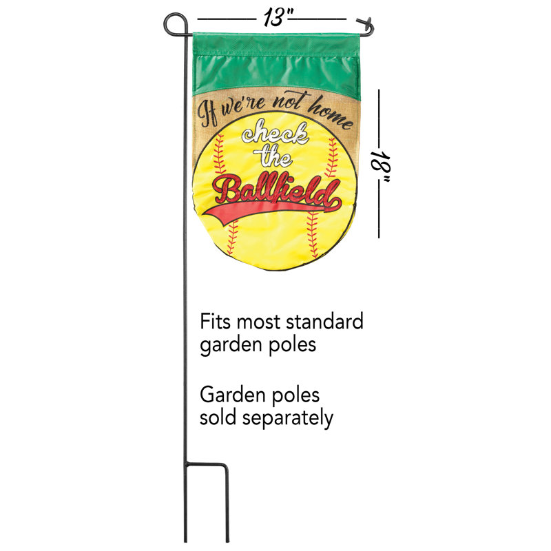 Drapeau de jardin en nylon 18 x 13 po Eithen