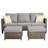 Joette 5 - Person Patio Conversation Set with Cushions-851236739