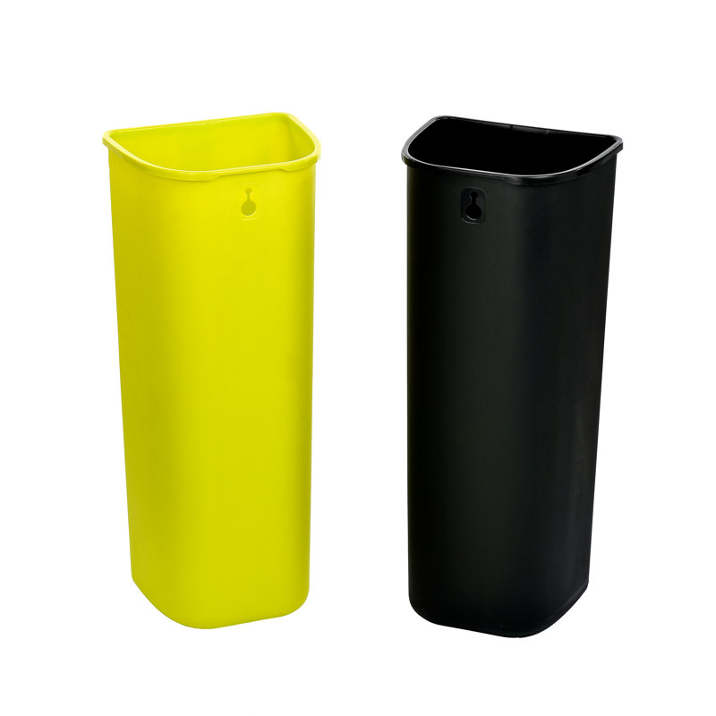 Steel Open Multi-Compartments Trash & Recycling Bin - 10.5 Gallons, 10.5 Gal.