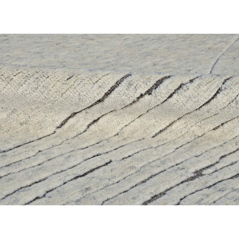 Abstract Area Rug in Beige, Rectangle 10' x 14'