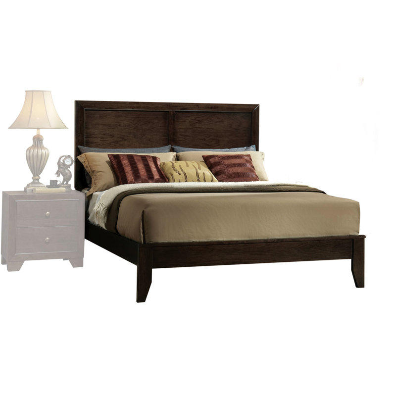 Queen Bed - Box Spring Requirement, Wood Veneer & Composite Wood, Rectangular Hb/Fb, Low Profile Fb For Comfortable Night Mandatory, Build, With Eye-Catching Trim