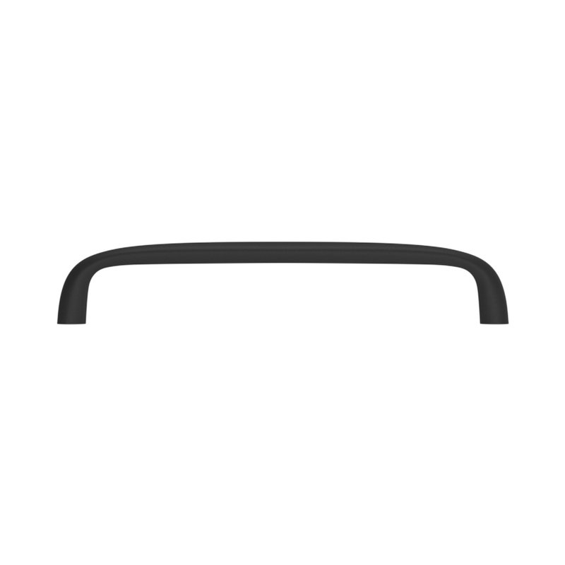 4401 Oval Pull, 6" CTC, Satin Black