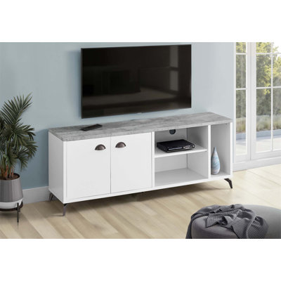 Contemporary 60 Inch TV Stand With Storage, Media Console For Living Room And Bedroom, Modern Entertainment Center