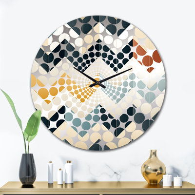 Contemporary Chevron - Horloge murale à chevrons