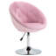 Tabouret d'appoint moderne - rose, rond, réglable en hauteur pour les espaces de vie
