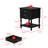 Classic 2-Drawer Nightstand with Open Shelf and Turned Legs-1594567076