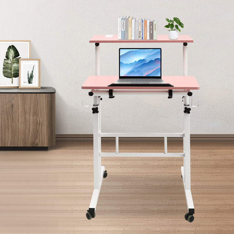 Kulig Height Adjustable Standing Desk with USB Interfaces And US Standard Sockets