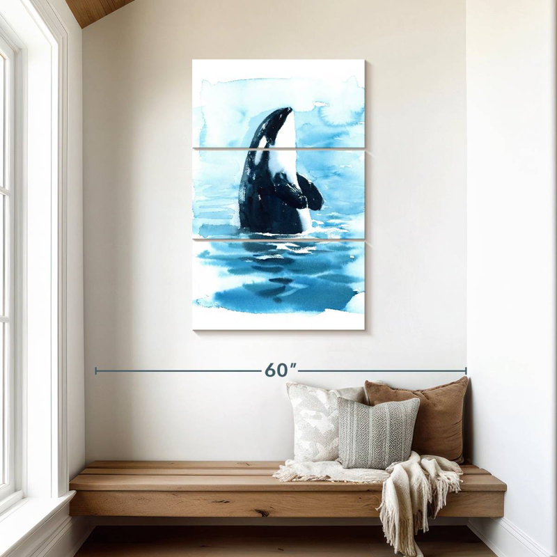 Brampt Ocean Surface Orca, 45'' H x 28'' W