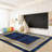 Antique Gold And Blue Geometric Pattern Area Rug, Soft And Lightweight, Suitable For All Seasons, Easy To Maintain And Easy To Clean, Machine Washable Carpet Floor Mat, Suitable For Living Room, Bedroom, Hallway, Balcony, Office, Room Decor, Home Decor,-1638138182