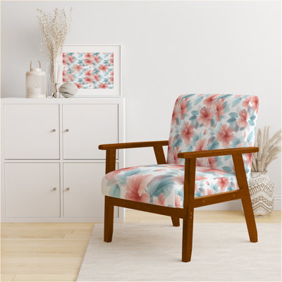 Chaise d'appoint Coastal - Hibiscus Breeze rose pastel