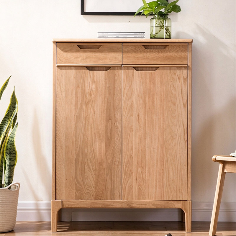 Groove Double Door Shoe Storage Cabinet