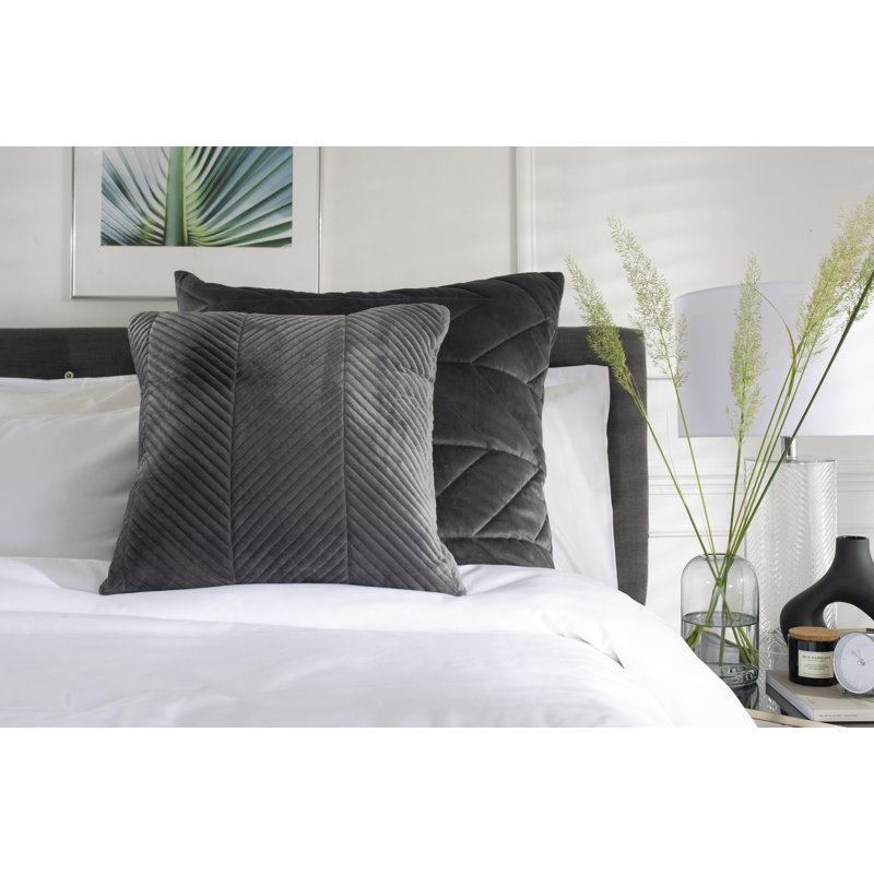 Square Cushion, Charcoal