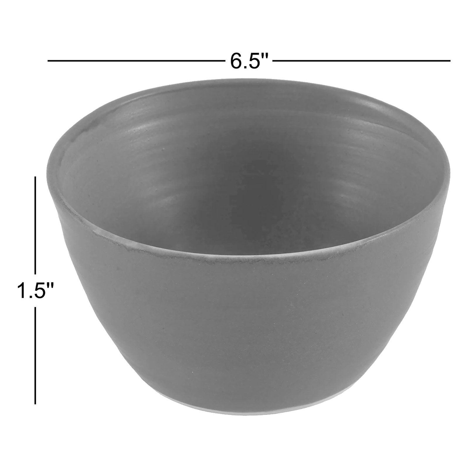 Collection No 1 Variegated Serving Bowl, Charcoal