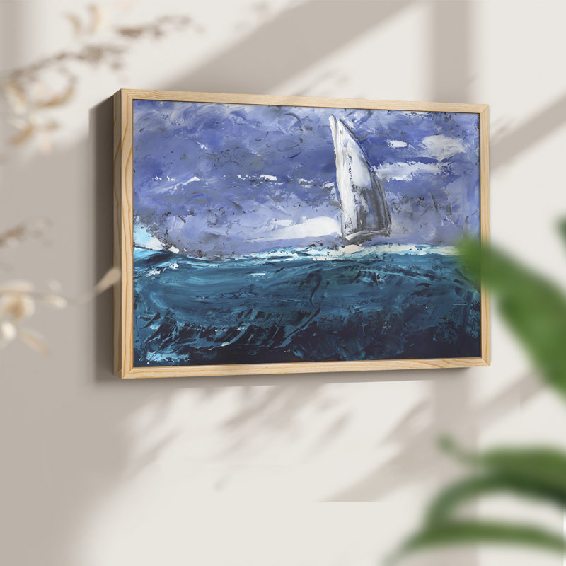 «Sail Ho I», reproduction encadrée, H 8 po x l 10 po, Naturel
