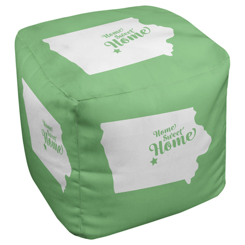 Repose-pieds cubique du moines home, Vert