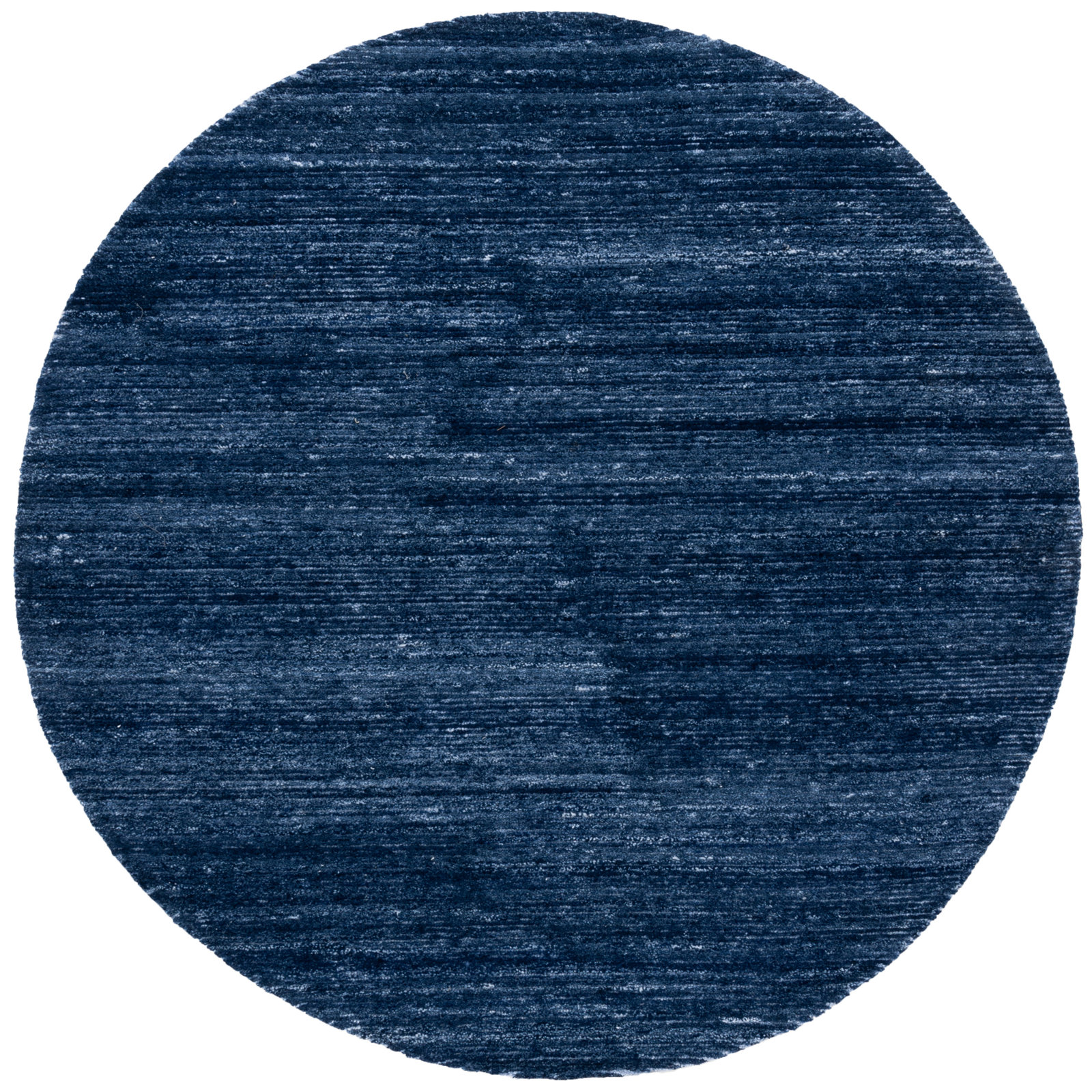 Beltsville Handmade Recycled P.E.T Blue Rug, Round 6'