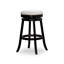 30 Inch Backless Swivel Bar Stool, Fabric Seat For Comfort And Style-764682447-764682446