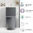 One Toilet With Dual Flush 001. 1.1/1.6 , Soft Close Seat. Water, Elongated Bowl. Height, Grey Ceramic Bathroom Regularization 001 Toilet. Flush, Height. For Systematization