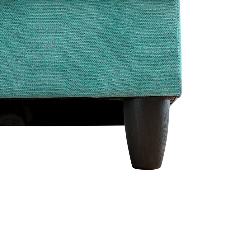 Mauriac Upholstered Sofa, Green Velvet