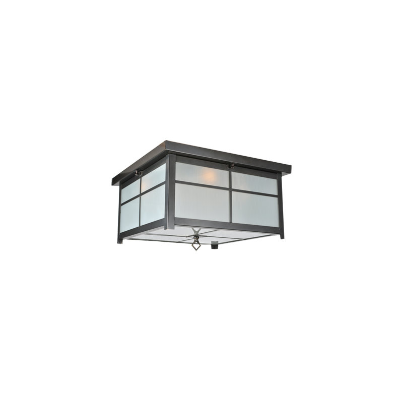 Plafonnier encastré carré 4 lumières 24 po