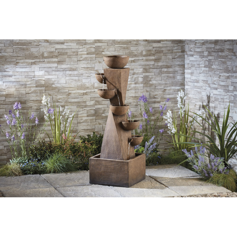 Dakota Fields 3L Weather Resistant Poly Stone Fountain