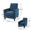 Chaise à dossier en tissu bleu marine pour décoration intérieure élégante-753460122