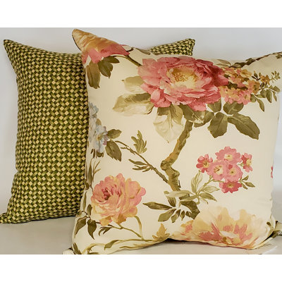 Cotton Throw Square Pillow Cover & Insert