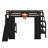 Loft Bed with Desk, Basketball Hoop, Slide and Staircase-1918826682