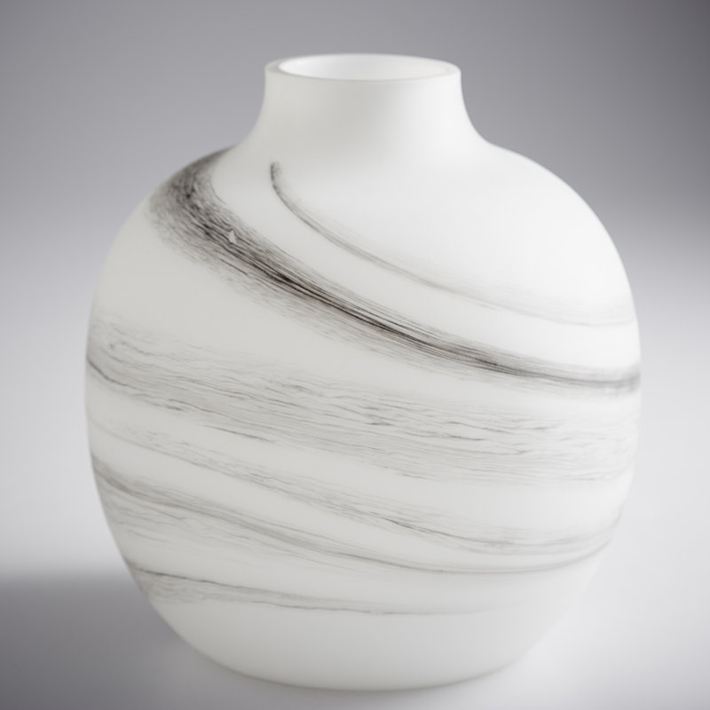 Moon Mist Glass Table Vase