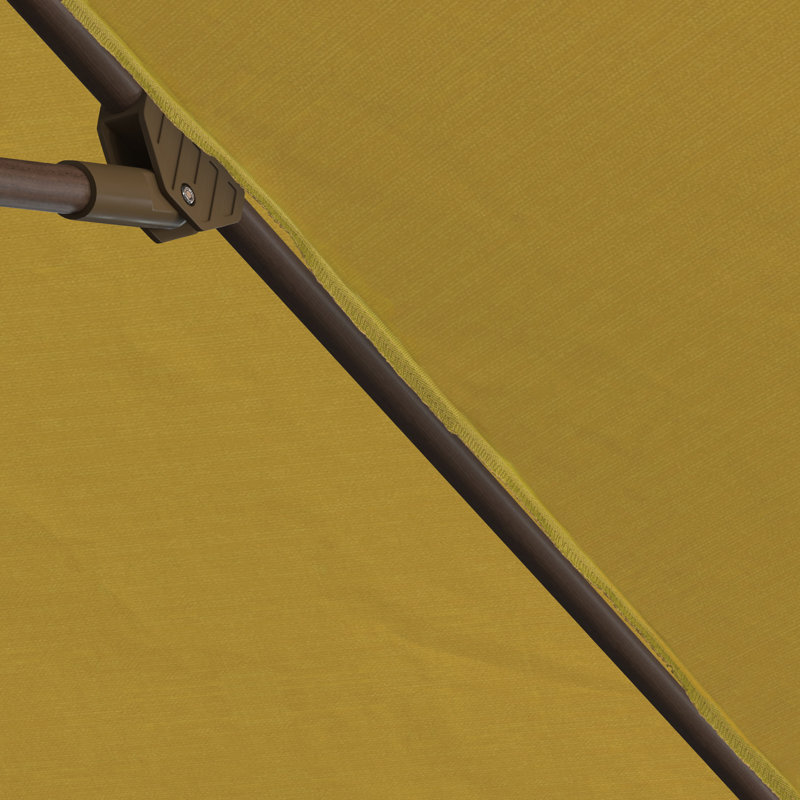 Parasol de marché de 132 po Downtime, Toile Sunbrella® jaune tournesol
