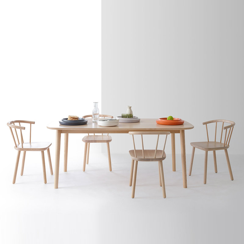 Studio Oak Dining Table, 29" H x 72" L x 40" D, Oak Nature