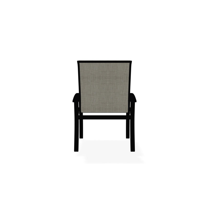 Belle Isle Outdoor Dining Chair, Black, Ella