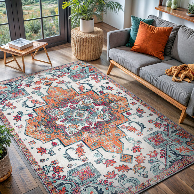 Tapis Koressa avec envers antidérapant, Rectangle 8 pi x 10 pi